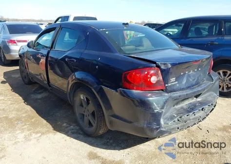 2013 Dodge Avenger Sxt z USA, uszkodzony, nr VIN 1C3CDZCB9DN709865